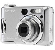 Sony CyberShot DSC-S90/S - stříbrný, 4.23 mil. bodů, optický / digitální zoom 3x / až 10x, 32 MB int - Digital Camera