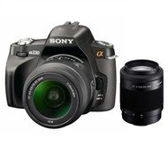 SONY DSLR-A230Y black + 18-55mm + 55-200mm - DSLR Camera
