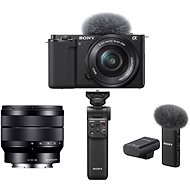 Sony Alpha ZV-E10 + 16-50mm f/3.5-5.6 + 10-18mm f/4.0 + Grip GP-VPT2BT + Microphone ECM-W2BT - Digital Camera