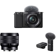 Sony Alpha ZV-E10 + 16-50mm f/3.5-5.6 + 10-18mm f/4.0 + Microphone ECM-W2BT - Digital Camera