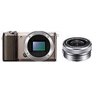 Sony Alpha A5100 hnedý + objektív 16–50 mm - Digitálny fotoaparát