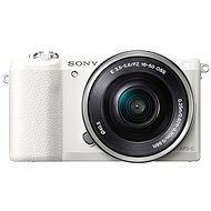 Sony Alpha A5100 + white + 16-50-mm-Objektiv 20 mm F1.8 - Digitalkamera