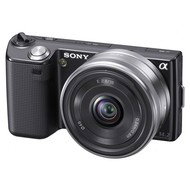 SONY Alpha NEX 5 black + objektiv 16mm - Digital Camera