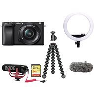 Sony Alpha A6400 + 16-50mm, Black, Vlogger Kit Premium - Digital Camera