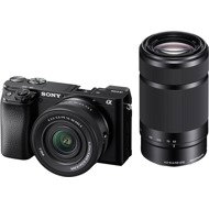 Sony Alpha A6100 black + E PZ 16-50 mm f/3.5-5.6 II + E 55-210 mm f/4.5-6.3 - Digital Camera