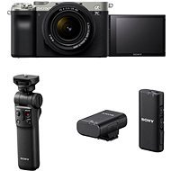 Sony Alpha A7C + FE 28-60mm silver + GP-VPT2BT Grip + ECM-W2BT Microphone - Digital Camera