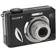 Sony CyberShot DSC-W17/B, 7.41 mil. bodů, optický / smart zoom 3x / až 12x, 32 MB interní paměť + ko - Digital Camera