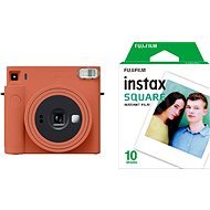 Fujifilm Instax Square SQ1 orange + 10x Fotopapier - Sofortbildkamera