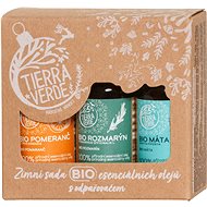 TIERRA VERDE Winter Set of ORGANIC Essential Oils with Vaporizer 3×10ml - Gift Set