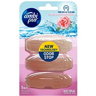 AMBI PUR Fresh Wild Rose & Grapefruit refill 3×55 ml - Toilet Block