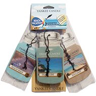 YANKEE CANDLE Car Jar Sun & Sand, Beachwalk, Island Spa  3 pcs - Car Air Freshener