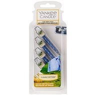YANKEE CANDLE Clean Cotton Vent Stick 4 Pcs - Car Air Freshener