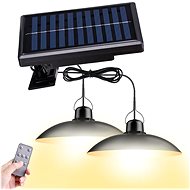 LEDSolar DUO solar garden pendant lamp with remote control, iPRO, 8W, warm light - LED Light