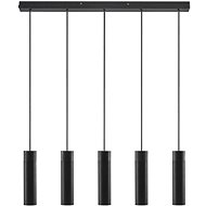 Nordlux LED chandelier Tilo - black, 5 shades - Chandelier