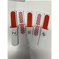 HappyLife ABS Replacement strap 22mm Colour: White-Red MIBANDCZX00985 - Watch Strap