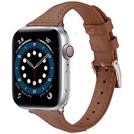 Thin Leather Strap for Apple Watch 38/40 and 42/44mm Color: 12, Size: 42/44mm - Watch Strap