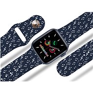 Mi-band.cz Blue strap notes for Apple watch Size: 42/44mm - Watch Strap