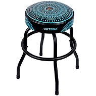 ORTEGA Bar Stool 24" Blue Kaleidoscope - Drum Stool
