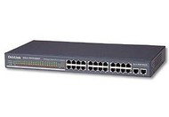 OvisLink Ether FSH2402GT 24port 10/100 switch do 19" racku, VLAN - -