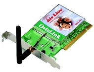 OvisLink AirLive WL-8000PCI WiFi PCI adaptér - 802.11b/g+ (11/54/108Mbps) - -