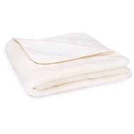 Sheep wool merino sheet with cotton lining and elastic band natural - 140 × 200 cm - Bedsheet