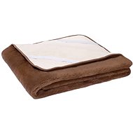 Sheep wool merino sheet with cotton lining and camel elastic (brown) - Bedsheet