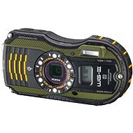 PENTAX OPTIO WG-3 GPS green + neoprene case + SD card 8 GB + floating strap - Digital Camera