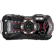 PENTAX RICOH WG-30 Ebony black + 8 GB SD Card + neoprene sleeve + Swimming leash - Digital Camera