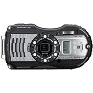 PENTAX RICOH WG-5 GPS Gun metallic + 8 GB SD Card + neoprene sleeve + Swimming leash - Digital Camera