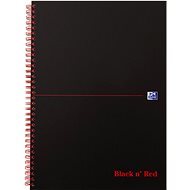 Oxford Black n' Red Notebook A4, 70 sheets, Square - Journal