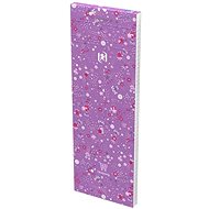 Oxford Floral 7,4 x 21 cm, 80 sheets, lined, purple - Notepad