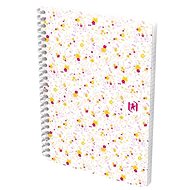 OXFORD Floral A5, 60 listů, linkovaný, bílý - Zápisník
