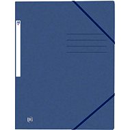 Oxford by Oxford A4 with elastic band, dark blue - Document Folder