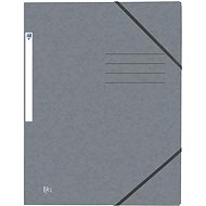 Oxford by Oxford A4 with elastic band, grey - Document Folder