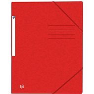 Oxford by Oxford A4 with elastic band, red - Document Folders