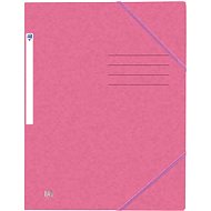 Oxford by Oxford A4 with elastic band, pink - Document Folder