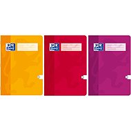 OXFORD 460 unliniert - 3er-Set (gelb, rot, lila) - Heft