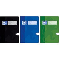 OXFORD 524 linkovaný - sada 3 ks (černý, modrý, zelený) - Exercise Book