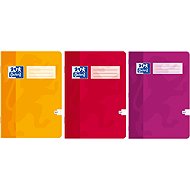 OXFORD 465 čtverečkovaný - sada 3 ks (žlutý, červený, fialový) - Exercise Book