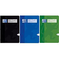 OXFORD 424 linkovaný - sada 3 ks (černý, modrý, zelený) - Exercise Book