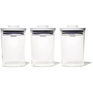 OXO POP UP Set of 3 pcs 0,6 l round - Food Container Set