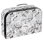 Oxybag Laminated suitcase 34 cm Comics White - Small Briefcase