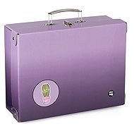 Oxybag Laminated case square A4 OXY NEXT PURPLE - Children's Briefcase