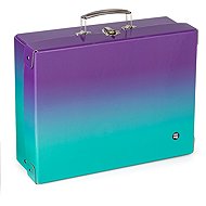 Oxybag Laminated case A4 OXY Ombre Purple - blue - Children's Briefcase