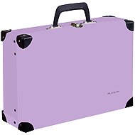 Oxybag Suitcase laminated square metal PASTELINI purple - Children's Briefcase