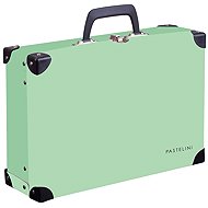 Oxybag Suitcase laminated square metal PASTELINI green - Children's Briefcase