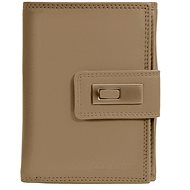 Old River women's leather wallet beige - Wallet