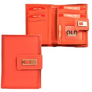 Old River women's leather wallet orange - Wallet