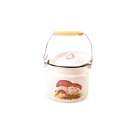 Olymp Enamel milk flask Mushrooms 2 l - Milk Can