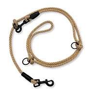 PafDog switchable adjustable leash 10 mm, 3 m, beige - Leash